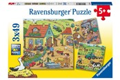 Puzzle - Ravensburger On The Farm 3x49p - 10105078