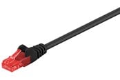Kabel sieciowy - Pro LAN CAT 6 UTP - Czarny - 0.25m - 4040849952555