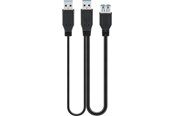 Kabel USB - Pro USB 3.0 dual power SuperSpeed cable Black - 4040849957499