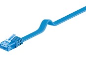 Kabel sieciowy - Pro LAN CAT 6A U/UTP flat - Niebieski - 0.5m - 4040849962950