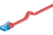 Kabel sieciowy - Pro LAN CAT 6A U/UTP flat - Czerwony - 3m - 4040849963339
