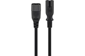 Kabel zasilający (zewnętrzny) - Pro Extension cord C7/C8 2 m black - 4040849972010