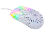 Myszka - Xtrfy MZ1 - Zy's Rail - Myszka do gier - Optyczny - 6 - Biały z RGB - MZ1-RGB-WHITE-TP