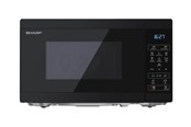 Kuchenka mikrofalowa, mini piekarnik - Sharp YC-MS02E-B - microwave oven - freestanding - black - YC-MS02E-B