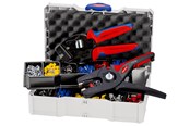 Narzedzia - KNIPEX Zestawy do zagniatania, do tulejek kablowych z kołnierzem z tworzywa sztucznego - 97 90 15
