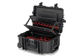 Narzedzia - KNIPEX Walizka narzędziowa "Robust45 Move" dla elektryków, pusta, z integrowanymi kółkami i teleskopowym uchwytem - 00 21 37 LE