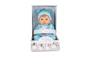 Lalki i akcesoria - Tiny Treasures Doll with blond hair and blue Hippo outfit - 30268