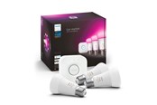 Inteligentny dom - Philips Żarówki Hue Color A60 E27 1100 Lumen, zestaw startowy, 3-pak - 929002468811