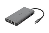 Stacja dokujaca - Deltaco USB-C dockningsstation HDMI/VGA/2xUSB-A PD - USBC-HDMI18