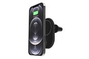 Telefon - Adapter i Ładowarka - Belkin BOOST CHARGEª Magnetic wireless Car Vent Mount + Car Charger CLA Black - WIC004BTBK