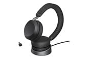 Sluchawki, zestaw sluchawkowy - Jabra Evolve2 75 Link380c UC Stereo Stand Black - 27599-989-889