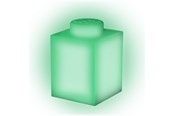 Lampa dziecięca - Euromic LEGO Classic Silicone Brick 1000% night light with LEDlite- GREEN - 525569