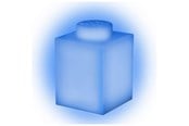 Lampa dziecieca - Euromic LEGO Classic Silicone Brick 1000% night light with LEDlite- BLUE - 4006436-LGL-LP37
