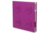Przybory szkolne - LEGO Stationery Locking Notebook Violet with Gel Pen - 4003064-52438