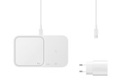 Telefon - Adapter i Ladowarka - Samsung Wireless Charger Duo (Incl. Power Adapter) - White - EP-P5400TWEGEU