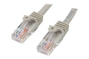 Kabel sieciowy - StarTech.com 2m Gray Cat5e / Cat 5 Snagless Patch Cable - patch cable - 2 m - grey - Szary - 2m - M45PAT15MGR