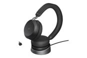 Sluchawki, zestaw sluchawkowy - Jabra Evolve2 75 Link380a UC Stereo Stand Black - 27599-989-989