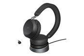 Sluchawki, zestaw sluchawkowy - Jabra Evolve2 75 Link380c MS Stereo Stand Black - 27599-999-889