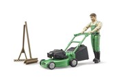 Zabawki - Bruder bworld gardener with lawnmower and equipment - 62103