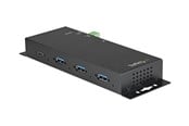 USB hub - StarTech.com 4 Port USB C Hub 10Gbps - Metal Industrial USB 3.2/3.1 Gen 2 Type-C Hub - 3A/1C - USB-C or USB-A Host - Mountable - ESD/Surge (HB31C3A1CME) - hub - 4 ports USB hub - 4 - Czarny - HB31C3A1CME