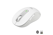 Myszka - Logitech Signature M650 Large Wireless Off-White - Myszy - Optyczny - 5 - Biały - 910-006238