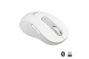 Myszka - Logitech Signature M650 Large Wireless Off-White (Left Handed) - Myszy - Optyczny - 5 - Biały - 910-006240