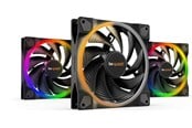 Wentylator obudowy - be quiet! LIGHT WINGS 140mm PWM high-speed Triple-Pack - Wentylator obudowy - 140mm - Czarny ze światłem RGB - 31 dBA - BL079