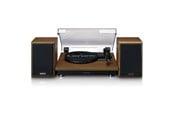 Gramofon - Lenco Turntable with BT and 2 external speakers - Gramofon Brązowy - LS-100WD