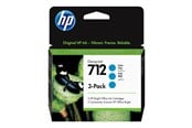 Tusz, toner i materiał eksploatacyjny - HP 712 / 3ED77A 3-Pack Cyan Ink - 3ED77A