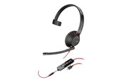 Sluchawki, zestaw sluchawkowy - Poly Blackwire C5210 USB-C Mono - 207587-201