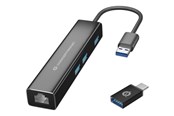 USB hub - Conceptronic DONN07BA - hub - 3 ports USB hub - 3 - Czarny - DONN07BA