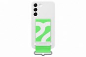 Telefon - Pokrowiec i etui - Samsung Galaxy S22 Silicone Cover with Strap - White - EF-GS901TWEGWW