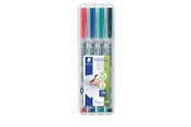 Przybory do pisania i rysowania - Staedtler Universal pen Lumocolor non-p S 4pc - 311 WP4