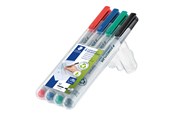 Przybory do pisania i rysowania - Staedtler Universal pen Lumocolor non-p M 4pc - 315 WP4