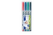 Przybory do pisania i rysowania - Staedtler Universal pen Lumocolor non-p B 4pc - 312 WP4