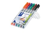 Przybory do pisania i rysowania - Staedtler Universal pen Lumocolor non-p M 6pc - 315 WP6