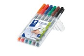 Przybory do pisania i rysowania - Staedtler Universal pen Lumocolor non-p F 6pc - 316 WP6