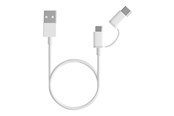 Kabel USB - Xiaomi Mi 2-in-1 USB Cable Micro USB mit Type-C Adapter (30cm) - SJV4083TY