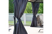 Narzedzia ogrodnicze - Canopia Curtain set for Martinique 4300 & Milano 4300 rectangular garden gazebo Palram - 540-094