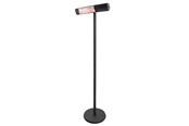Ogrzewacz ogrodowy - HORTUS Patio heater 500/1000/1500 W floor model remote control RGT black - 211-410