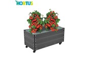 Narzedzia ogrodnicze - HORTUS Capillary cover incl. wheels WPC 36 x 50 x 90 cm - 210-945