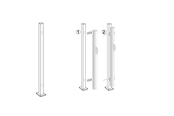 Narzedzia ogrodnicze - HORTUS Starting post for single wind screen - 211-920