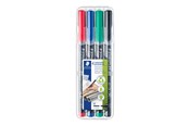 Przybory do pisania i rysowania - Staedtler Universal pen Lumocolor perm M 4pcs - 317 WP4