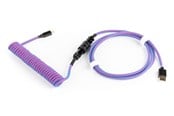 Klawiatura - DUTZO Coiled Aviator USB-C cable - Purple - Akcesoria do modernizacji - Fiolet - DCA-UC-PUR