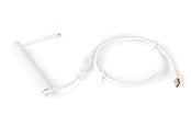 Klawiatura - DUTZO Coiled Aviator USB-C cable - White - Akcesoria do modernizacji - Biały - DCA-UC-WHT