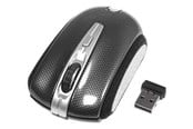 Myszka - Deltaco MS-461 - Mouse optical 2 buttons wireless USB Black/Grey - Myszy - Optyczny - 2 - Czarny - MS-461