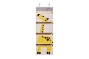 Pokój dzieciecy - 3 Sprouts Hanging Wall Organizer - Yellow Giraffe - IWOGRF