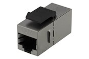 Akcesoria sieciowe - Deltaco MD-126 Cat6 Keystone Coupler Shielded 2 × RJ45 plastic 180 metal - MD-126