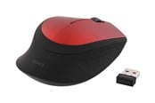 Myszka - Deltaco MS-462 - Mouse optical 3 buttons wireless USB - Myszy - Optyczny - 3 - Czerwony - MS-462
