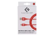 Kabel USB - Floating Grip 0.5M LED USB-C CABLE (RED) - FG-USBLED-05-450RED